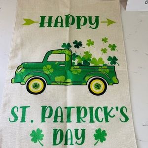 NEW St. Patrick’s day garden flag, St Pattys garden flag NEW,Shamrock decor